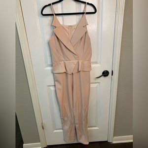 Main Strip Nude Pink Jumpsuit